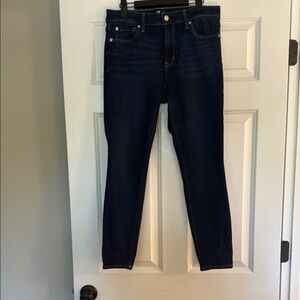 Dark Indigo Skinny Jeans with Sleek Fit.  Gap size 10